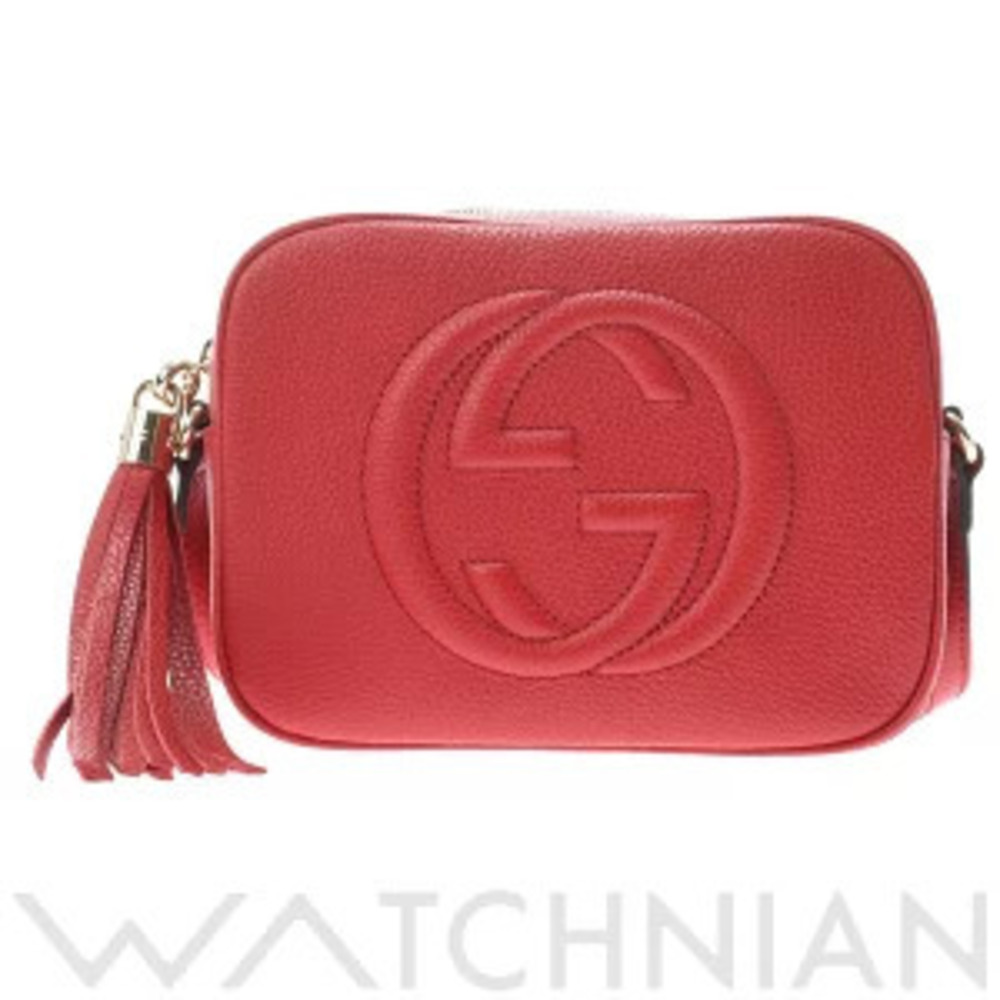 Gucci Soho Disco Bag Red Leather Shoulder